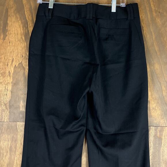Banana Republic Womens Pants Black High Rise Jackson Fit Wool Blend Stretch 8 - Picture 11 of 12